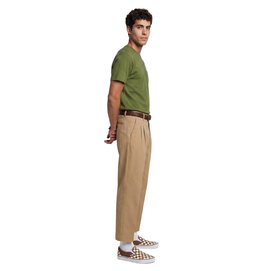 Ανδρική Κοντομάνικη Μπλούζα Χακί - Vans New Left Chest
