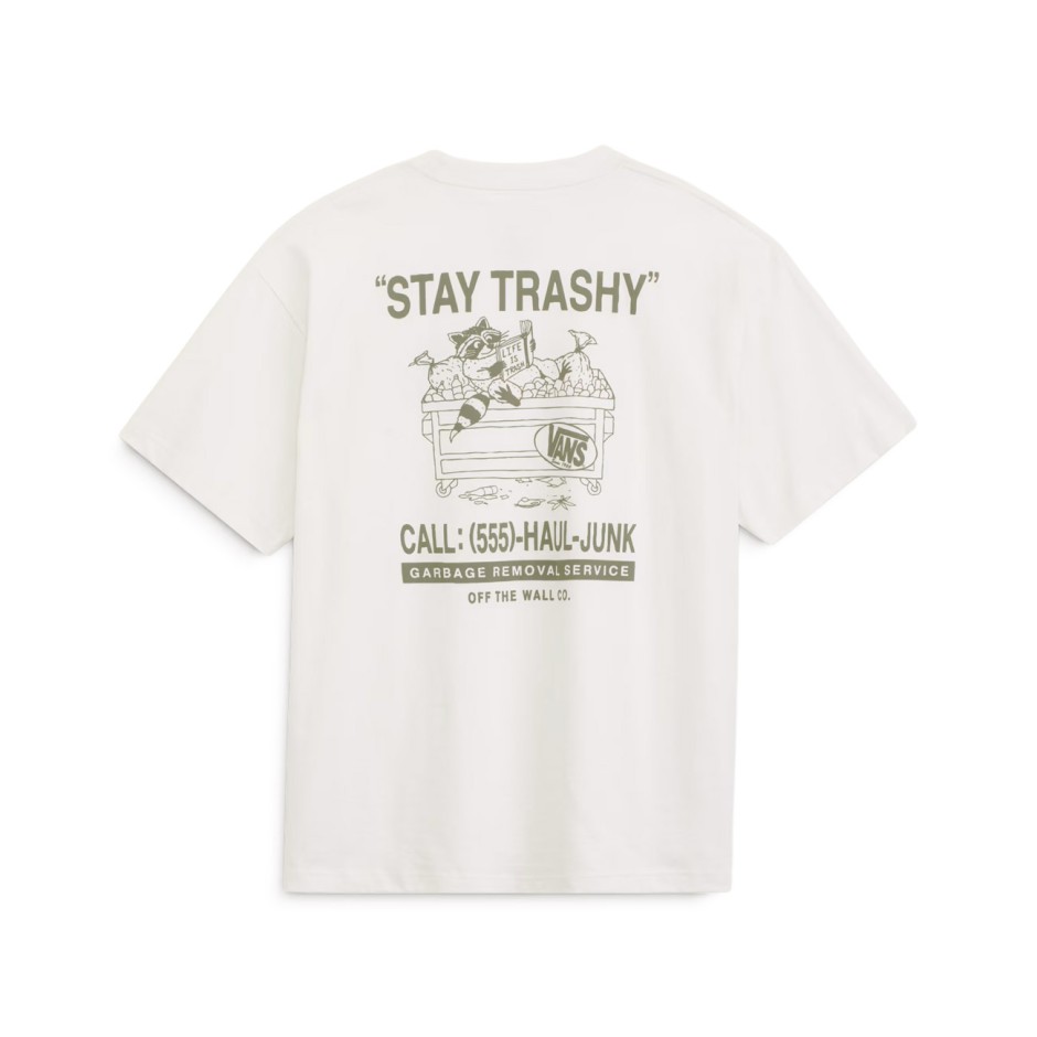 VANS TRASHY SS TEE VN000X1EFS8-FS8 Ecru