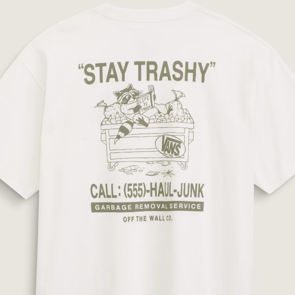 VANS TRASHY SS TEE VN000X1EFS8-FS8 Ecru