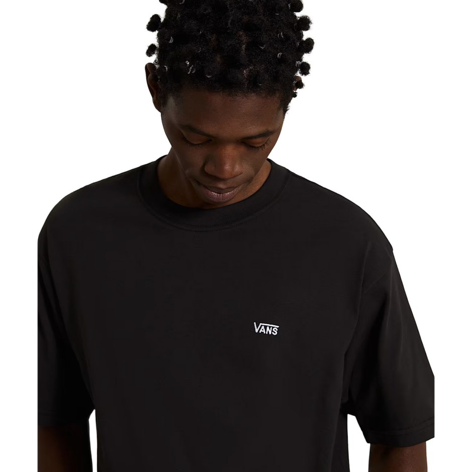 Ανδρική Κοντομάνικη Μπλούζα Μαύρη - Vans Left Chest II Logo