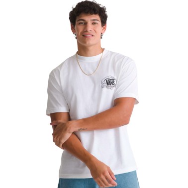 Men's T-Shirt White - Vans Hot Lines