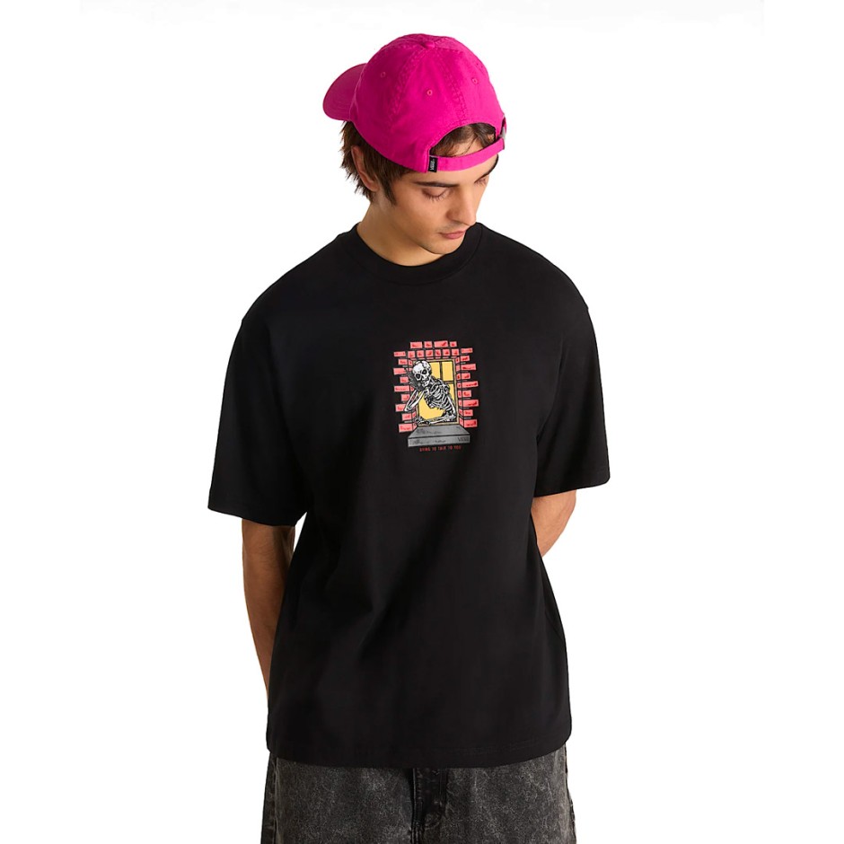 VANS SKULL WINDOW SS VN000NHUBLK-BLK Black