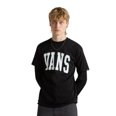 Vans Arched Μαύρο - Ανδρική Κοντομάνικη Μπλούζα