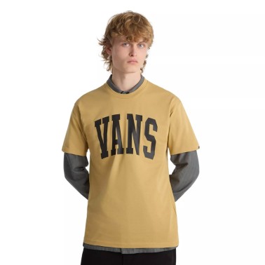 Vans Arched Μπεζ - Ανδρική Κοντομάνικη Μπλούζα