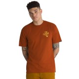 Vans Sixty Sixers Club Καφέ - Ανδρική Κοντομάνικη Μπλούζα Εικόνα 