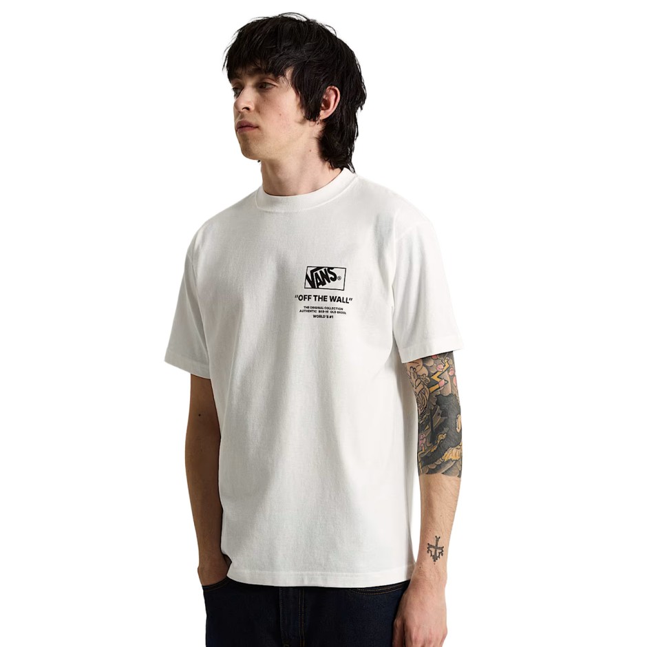 VANS STACKED HI SS TEE VN000PEWWHT-WHT White