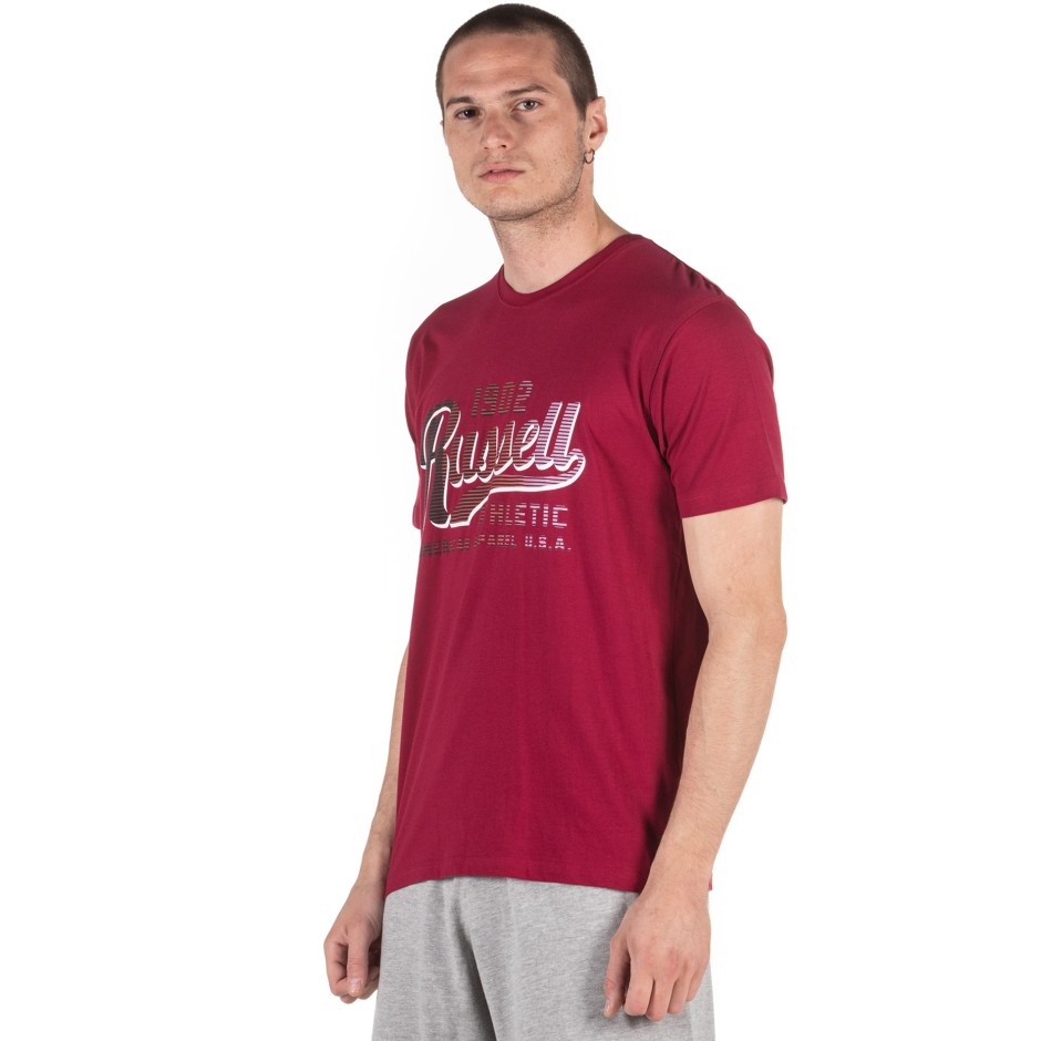 Russell Athletic MEN’S TEE A0-026-1-440 Μπορντό