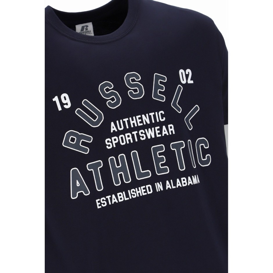 Russell Athletic Μπλε - Ανδρική Κοντομάνικη Μπλούζα