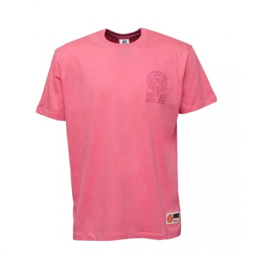 Ανδρική Κοντομάνικη Μπλούζα Ροζ - Russell Athletic