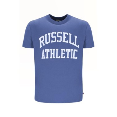Ανδρική Κοντομάνικη Μπλούζα Μπλε - Russell Athletic