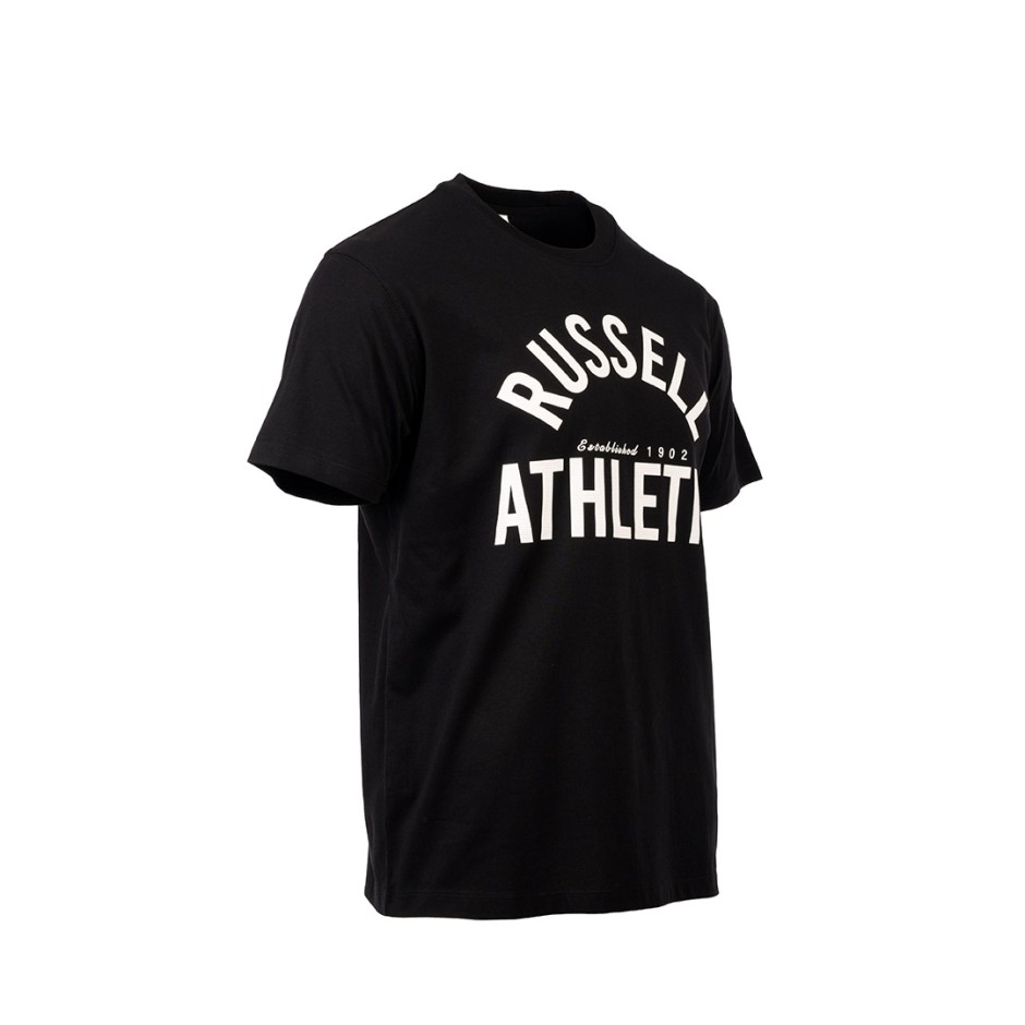 Ανδρική Κοντομάνικη Μπλούζα Μαύρη - Russell Athletic