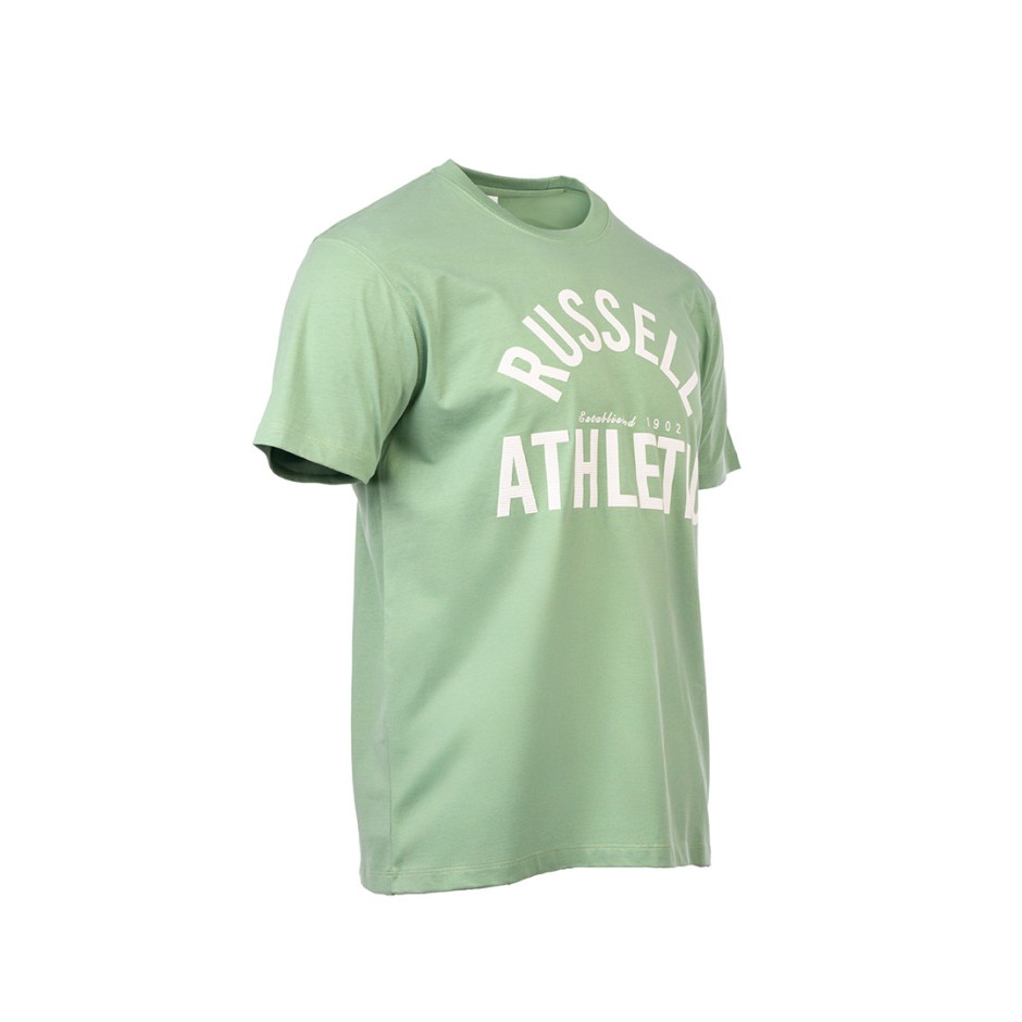 Ανδρική Κοντομάνικη Μπλούζα Πράσινη - Russell Athletic