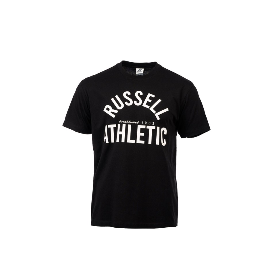 Ανδρική Κοντομάνικη Μπλούζα Μαύρη - Russell Athletic
