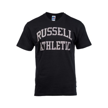 Ανδρική Κοντομάνικη Μπλούζα Μαύρη - Russell Athletic