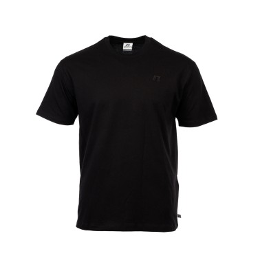 Ανδρική Κοντομάνικη Μπλούζα Μαύρη - Russell Athletic Small Embossed Logo