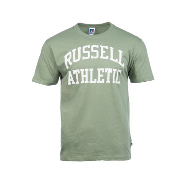 Ανδρική Κοντομάνικη Μπλούζα Πράσινη - Russell Athletic