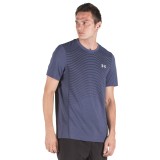 UNDER ARMOUR MEN'S SEAMLESS WAVE SHORT SLEEVE 1351450-497 Blue Image 