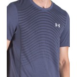 UNDER ARMOUR MEN'S SEAMLESS WAVE SHORT SLEEVE 1351450-497 Blue Image 1