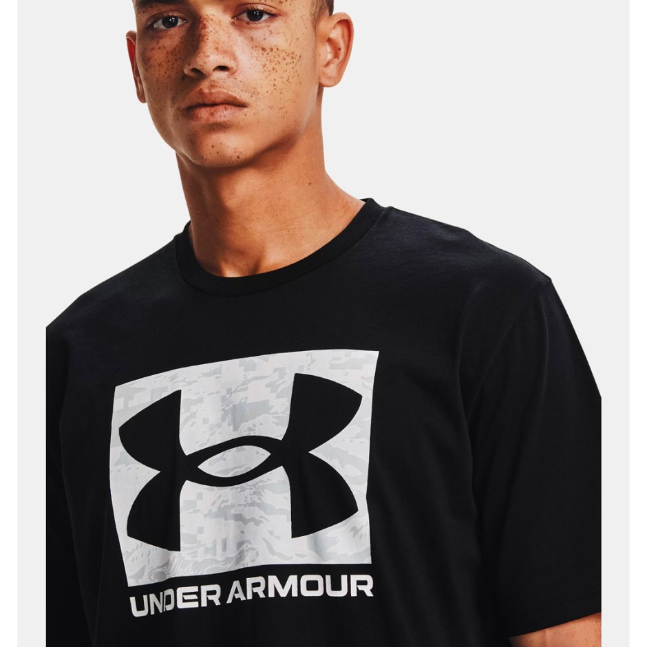 UNDER ARMOUR ABC CAMO BOXED LOGO SS 1361673-001 Black