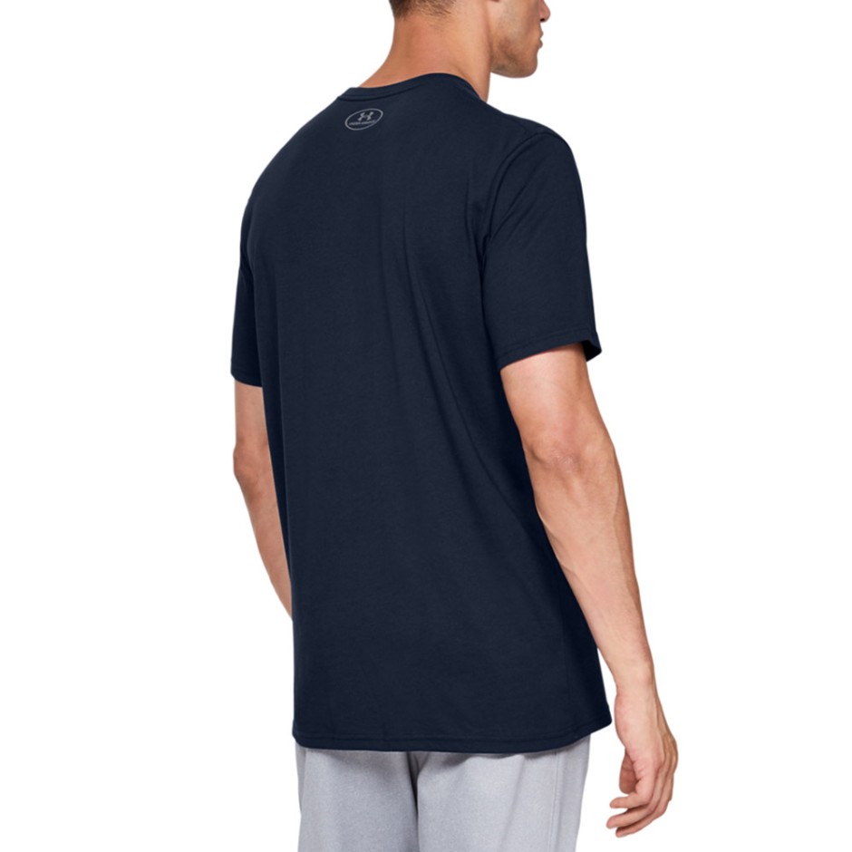 Ανδρική Κοντομάνικη Μπλούζα Προπόνησης Μπλε - Under Armour Team Issue Wordmark