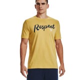 UNDER ARMOUR PROJECT ROCK RESPECT SHORT SLEEVE 1370482-760 Yellow