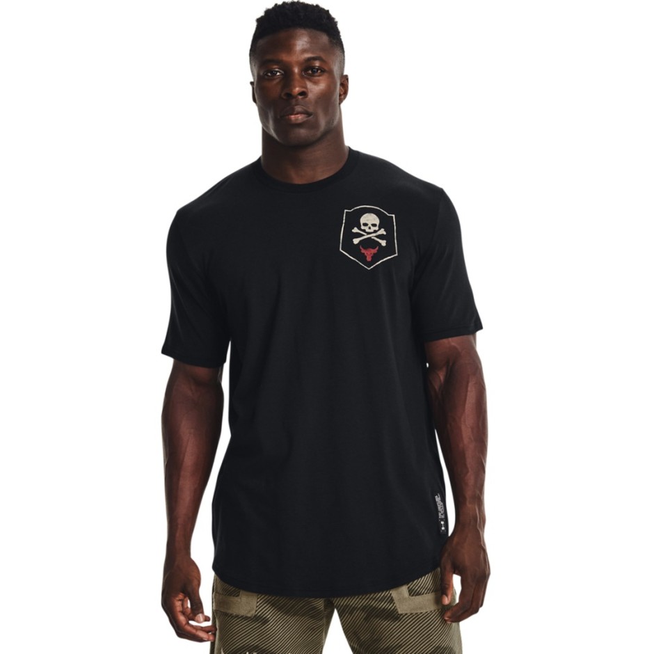 UNDER ARMOUR PROJECT ROCK 100 PERCENT SS 1370489-001 Μαύρο