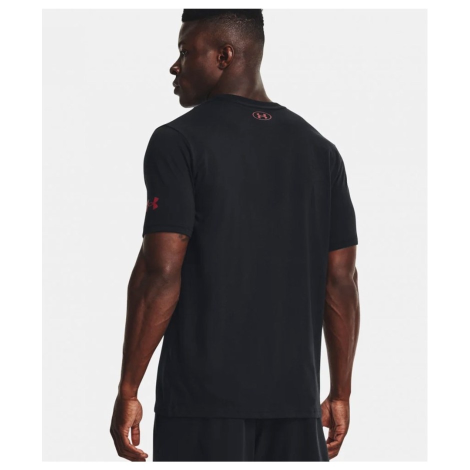UNDER ARMOUR PROJECT ROCK BRAHMA BULL SHORT SLEEVE 1371214-001 Black