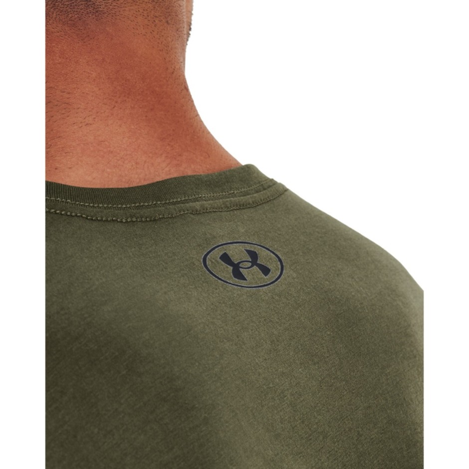 Ανδρική Κοντομάνικη Μπλούζα Χακί - Under Armour Sportstyle Left Chest