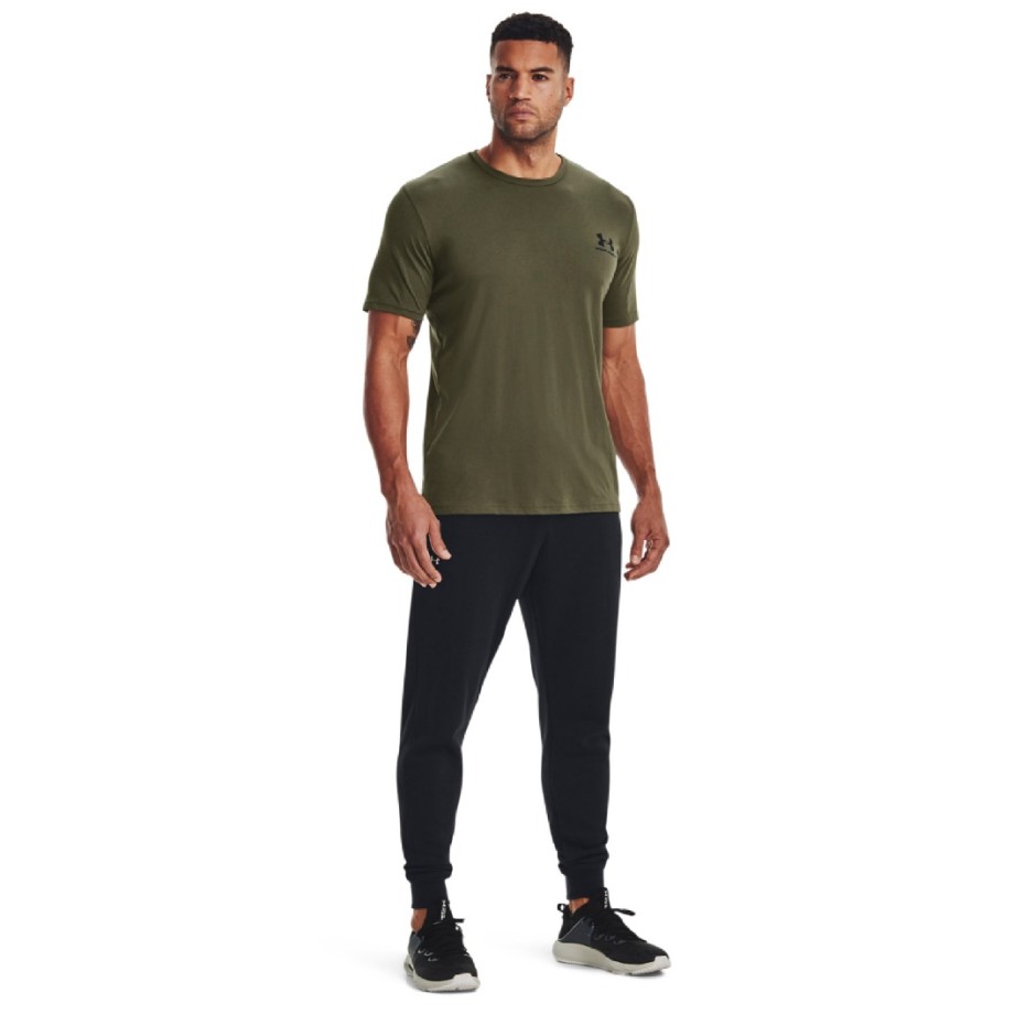 Ανδρική Κοντομάνικη Μπλούζα Χακί - Under Armour Sportstyle Left Chest