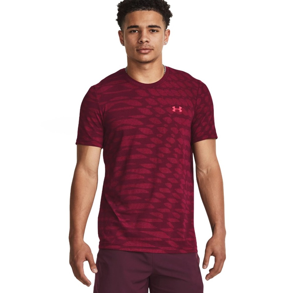 UNDER ARMOUR SEAMLESS NOVELTY SS 1379281-600 Βordeaux