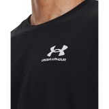 UNDER ARMOUR M LOGO EMB HEAVYWEIGHT SS 1373977-001 Black Image 1