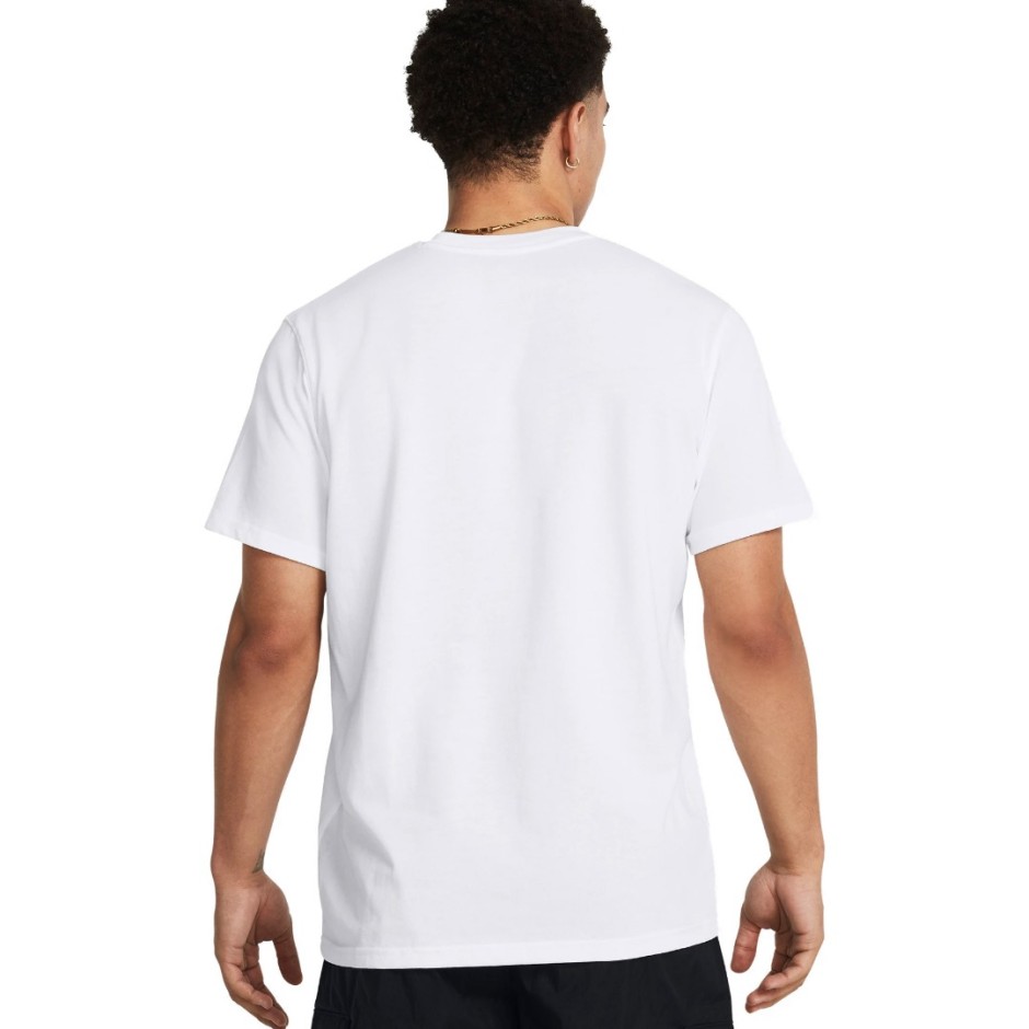 Ανδρική Κοντομάνικη Μπλούζα Λευκή - Under Armour Heavyweight Armour Label