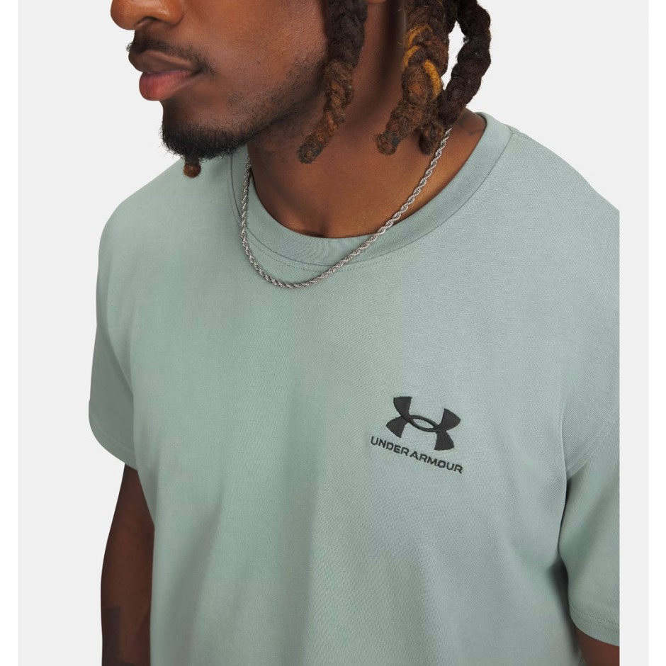 UNDER ARMOUR M LOGO EMB HEAVYWEIGHT SS 1373997-348 Κhaki