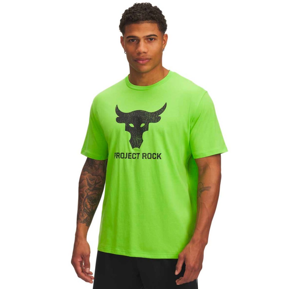 UNDER ARMOUR PROJECT ROCK PAYOFF GRAPHC SS 1383191-362 Lime