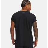 UNDER ARMOUR PJT ROCK CAP SLEEVE T 1389940-001 Black Image 0