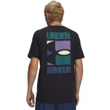 Ανδρική Κοντομάνικη Μπλούζα Μαύρη - Under Armour Block Logo Εικόνα 0