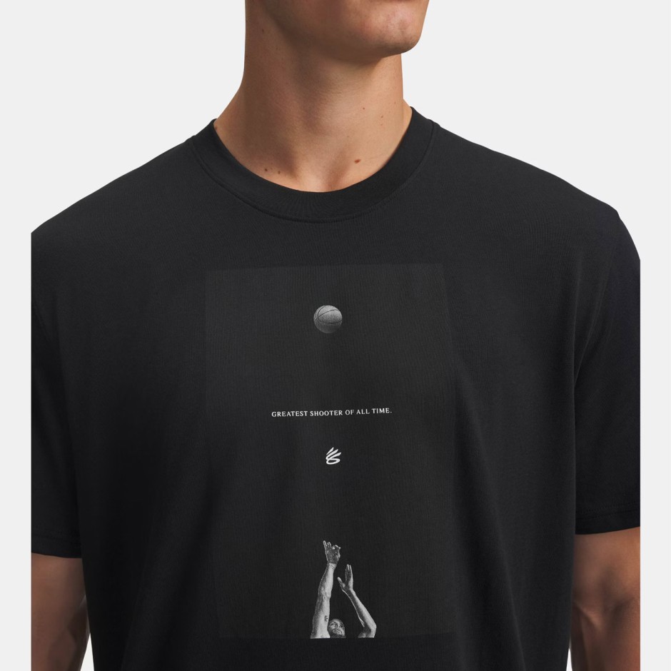 Ανδρική Κοντομάνικη Μπλούζα Μαύρη - Under Armour Curry Greatest Shooter