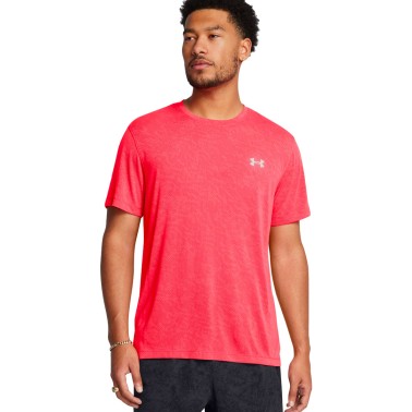 UNDER ARMOUR LAUNCH CAMO SHORTSLEEVE 1386681-713 Red