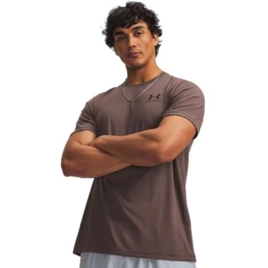 Ανδρική Κοντομάνικη Μπλούζα Καφέ - Under Armour Sportstyle Left Chest