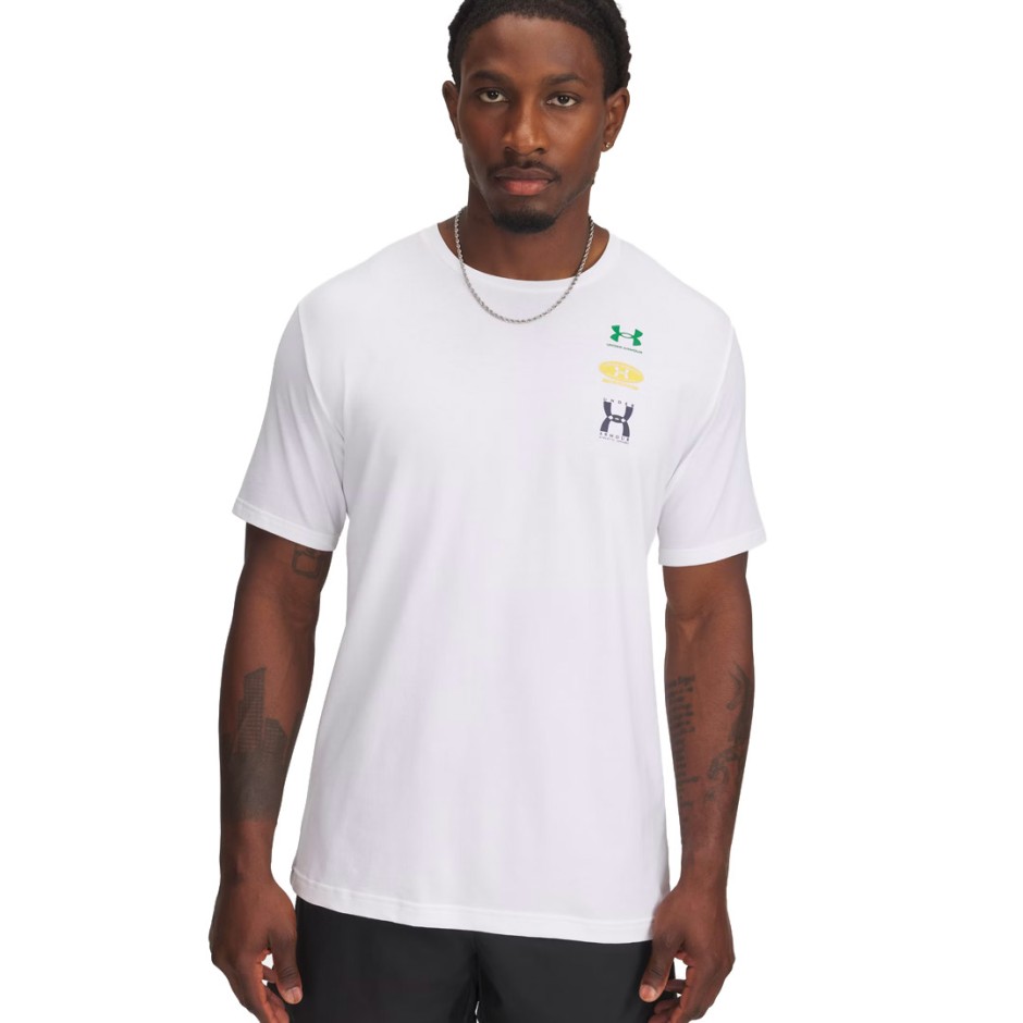 UNDER ARMOUR M 60/40S EVOL LOGO S 1390165-100 White