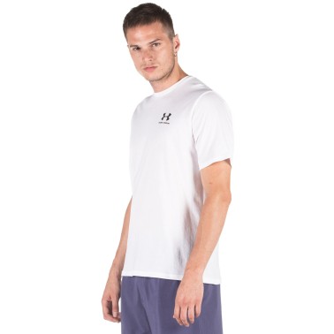 Ανδρική Κοντομάνικη Μπλούζα Λευκή - Under Armour Sportstyle Left Chest