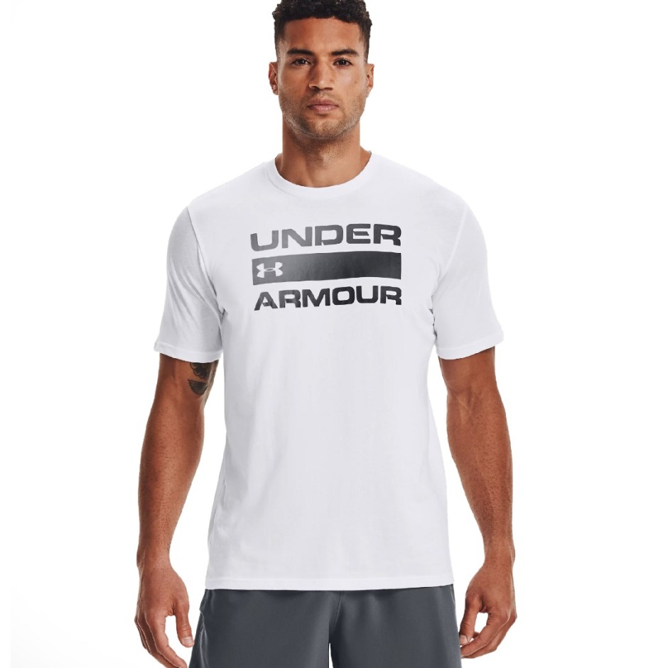 UNDER ARMOUR TEAM ISSUE WORDMARK SS 1329582-100 White
