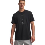 Ανδρική Κοντομάνικη Μπλούζα Μαύρη - Under Armour Curry Greatest Shooter Εικόνα 