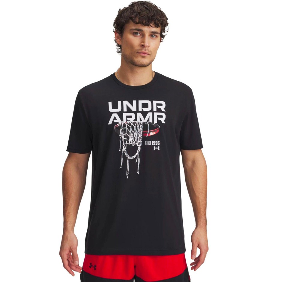 UNDER ARMOUR M 60/40S HOOPS NET SS 1390188-001 Black