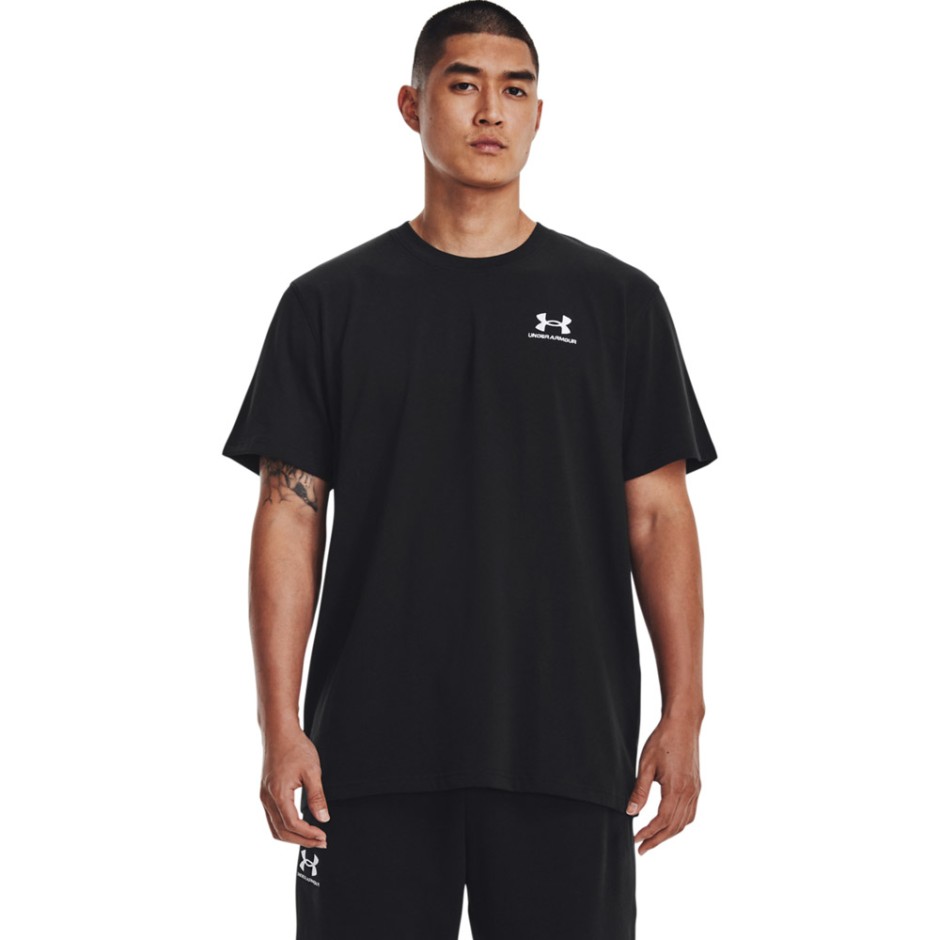 UNDER ARMOUR M LOGO EMB HEAVYWEIGHT SS 1373977-001 Black