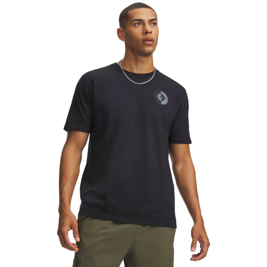 Ανδρική Κοντομάνικη Μπλούζα Μαύρη - Under Armour Mountain Bison