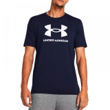 Ανδρική Κοντομάνικη Μπλούζα Μπλε - Under Armour Sportstyle Logo Εικόνα 