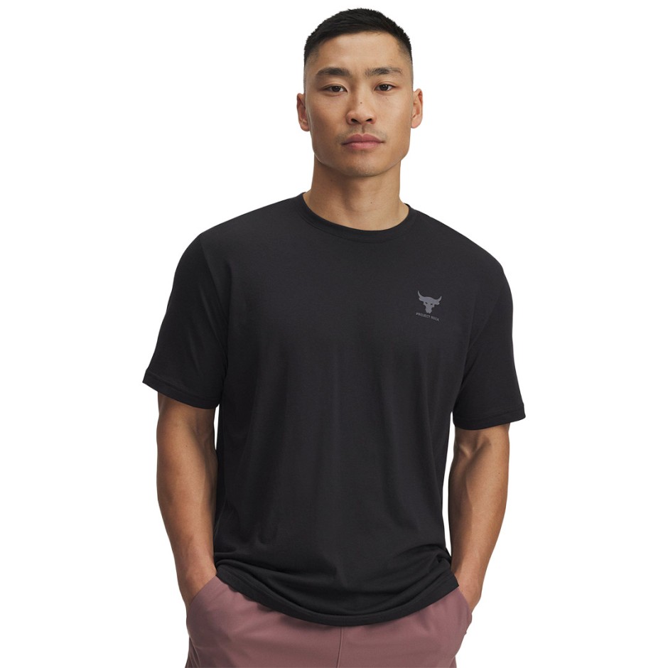 UNDER ARMOUR PJT RCK SIMPLE BRANDED SS 1387797-002 Black