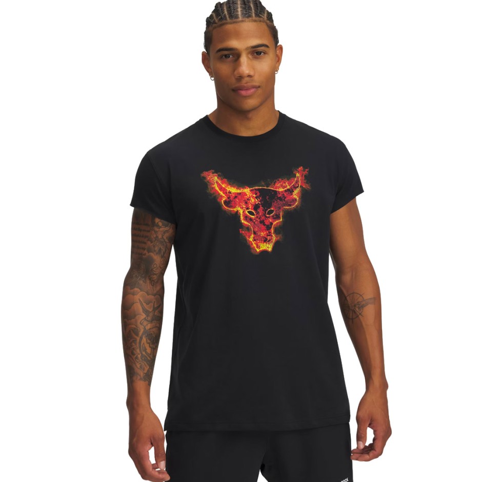UNDER ARMOUR PJT ROCK CAP SLEEVE T 1389940-001 Black