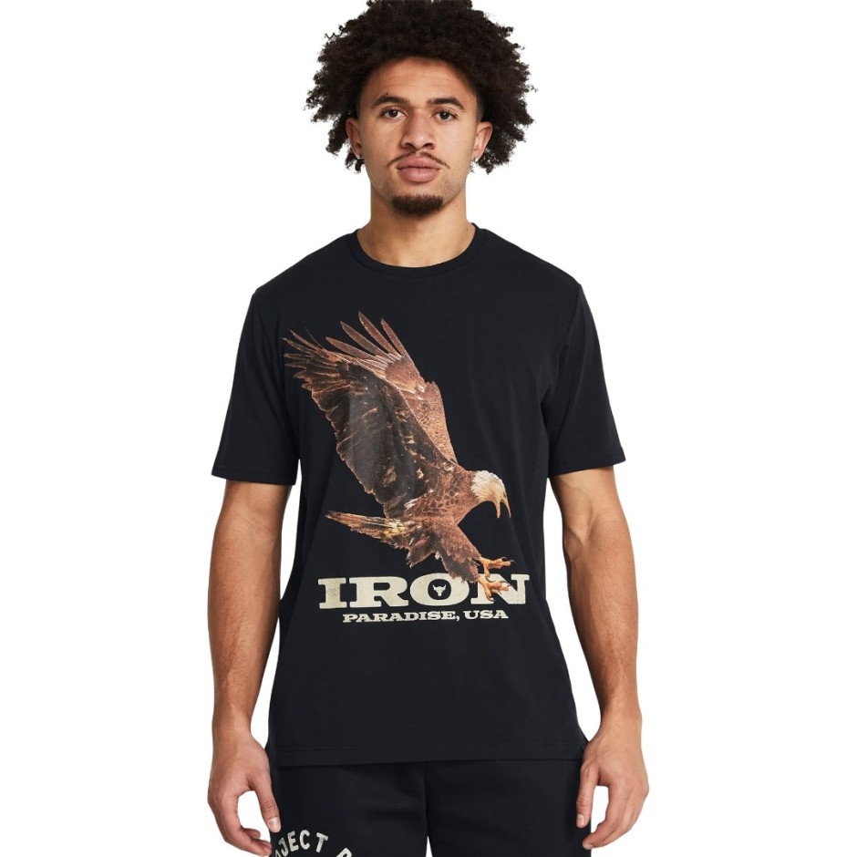 UNDER ARMOUR PJT RCK EAGLE GRAPHIC SS 1383224-001 Black